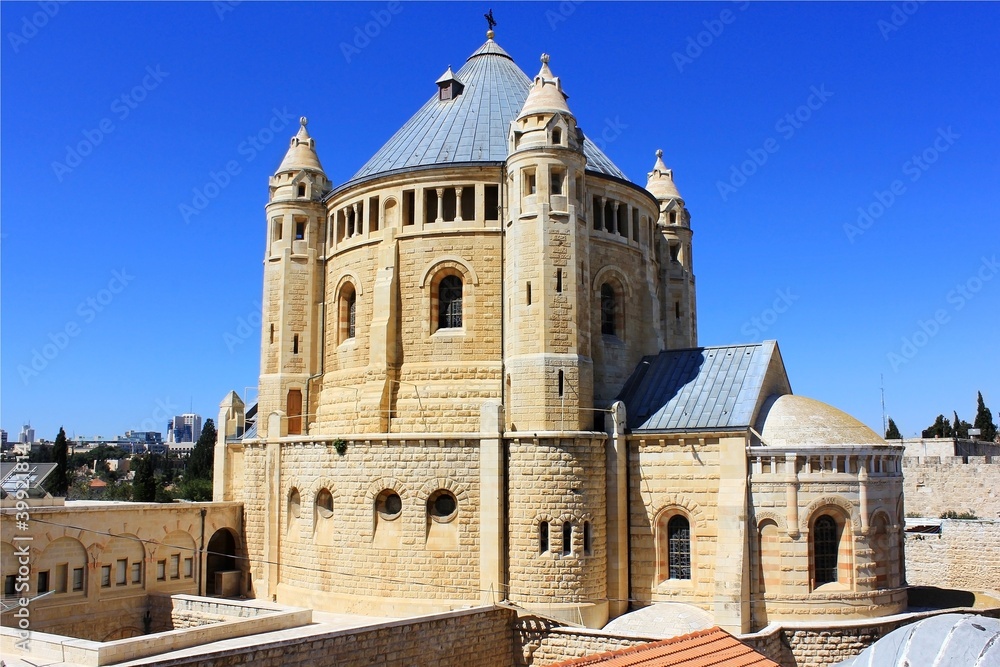 Fototapeta premium Monastery the Dormition in Jerusalem