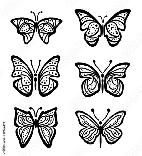 Lots of different Butterfly Vector illustration