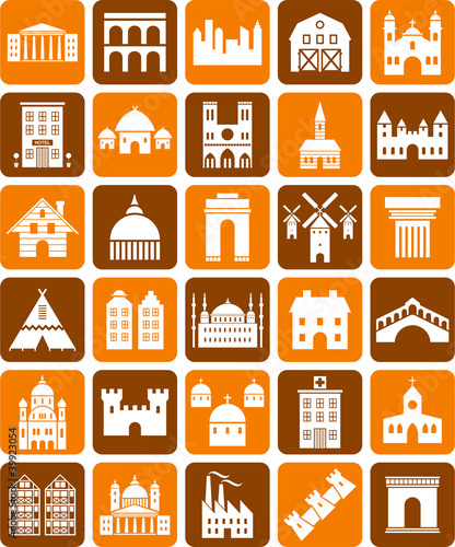 buildings icons