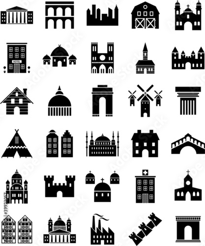 buildings icons