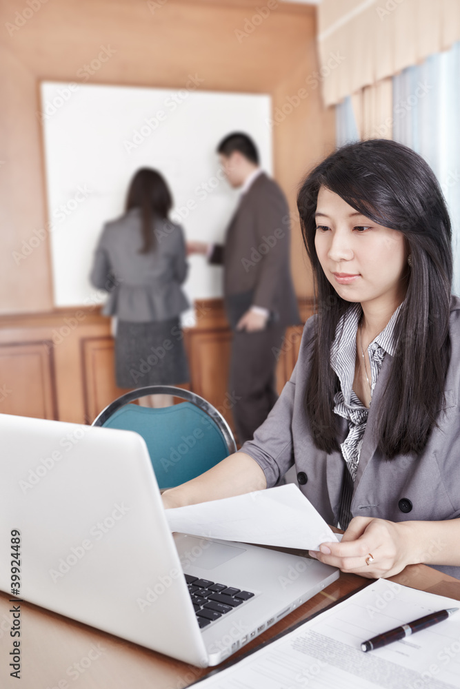 Asian businesswoman in the office Asian businesswoman in the office