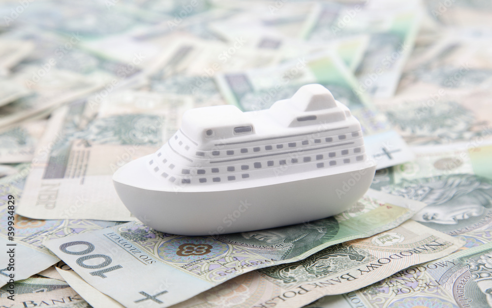 The sea of money, polish banknotes The sea of money, polish banknotes