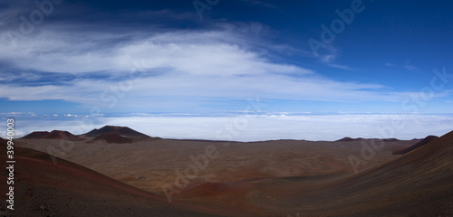 volcanic craters on Mauna Kea summit