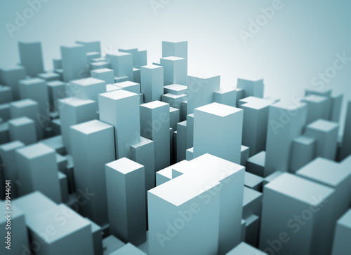 Abstract Architecture 3d city