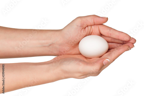 Hand with egg