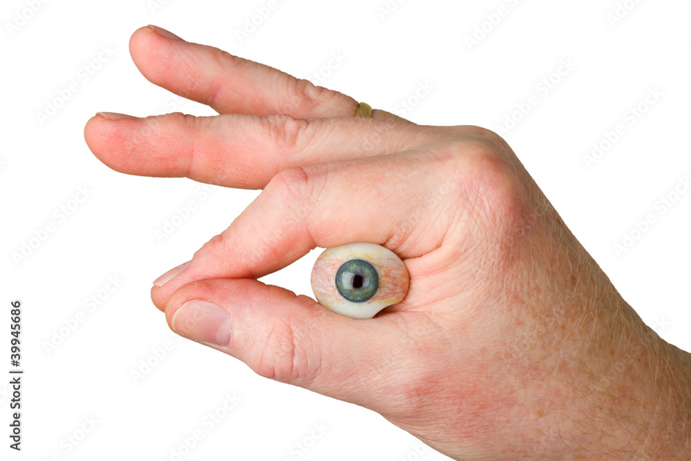 Naklejka premium Augenprothese