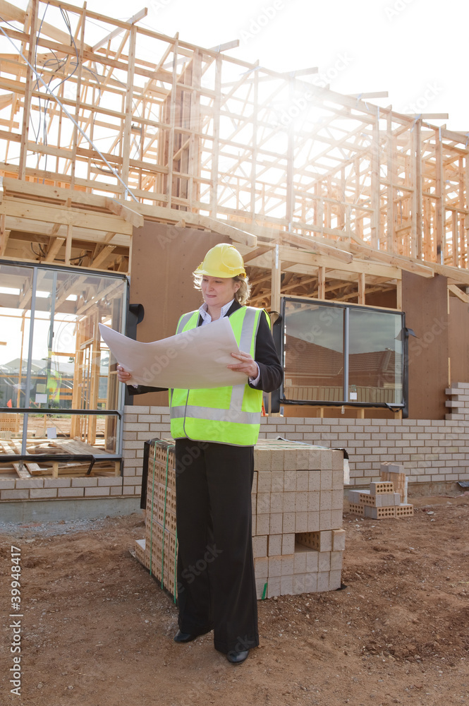 Fototapeta premium at the construction site