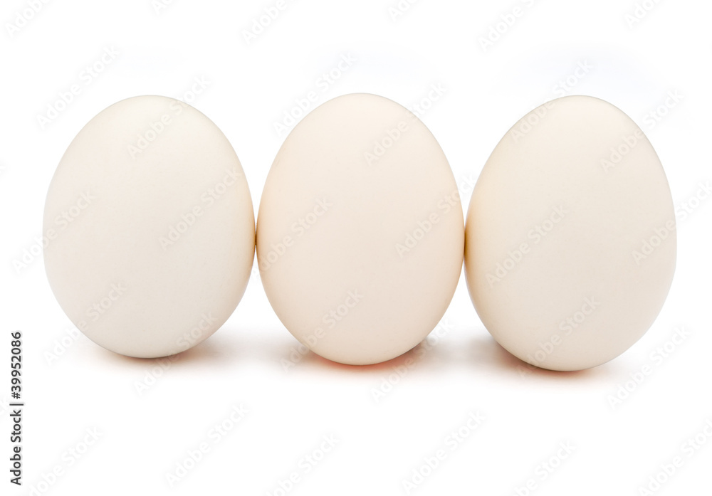 3 eggs stand up with clipping path 3 eggs stand up with clipping path