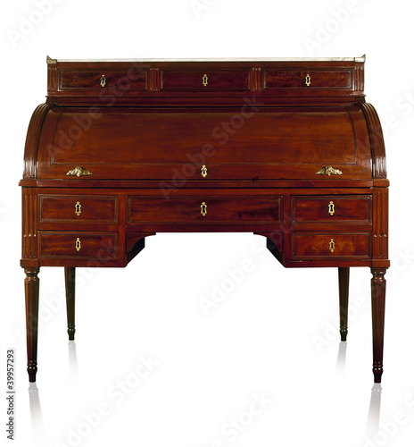 Obraz na płótnie Antique writing desk / secretary, isolated