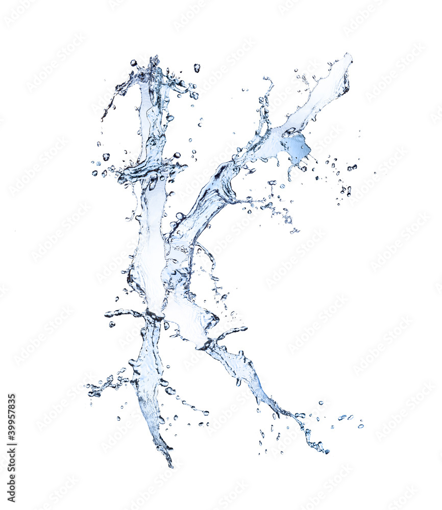 Water alphabet letter 