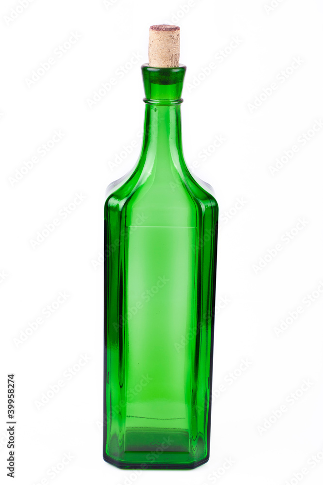 empty bottle on a white background empty bottle on a white background