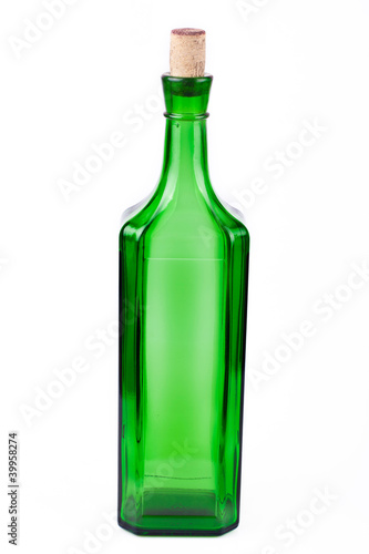 empty bottle on a white background