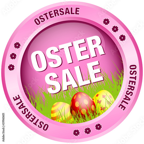 Button Ostersale Ostereier pink