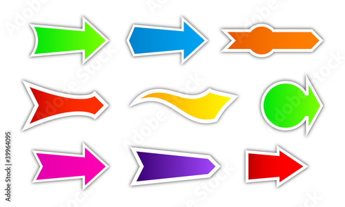 collection of colored arrows