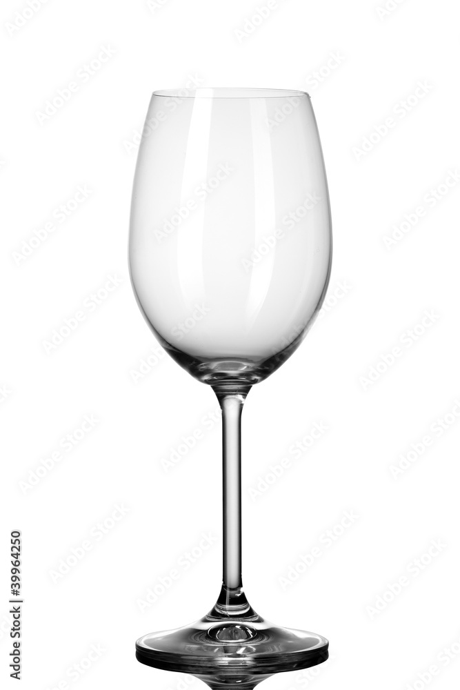 empty wineglass isolated on white empty wineglass isolated on white