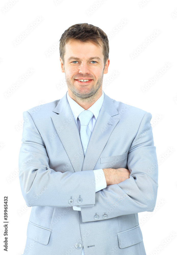 Portrait of a business man isolated on white Portrait of a business man isolated on white