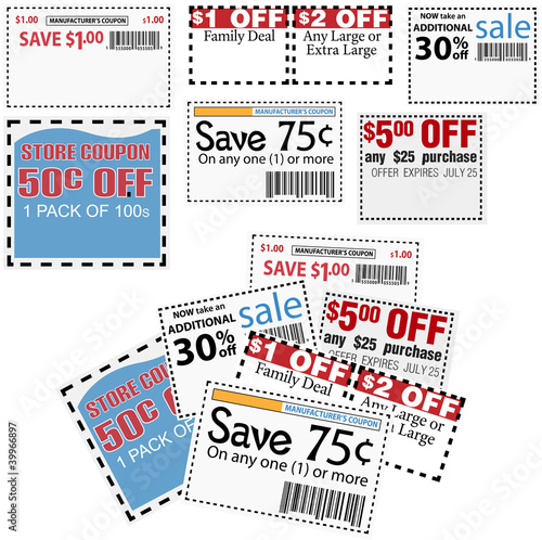 Store sale coupons for savings ads
