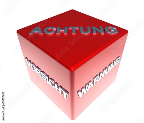 3D ZauberWuerfel - ACHTUNG photo