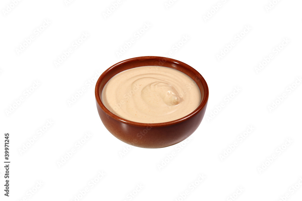 mayonnaise on a bowl mayonnaise on a bowl