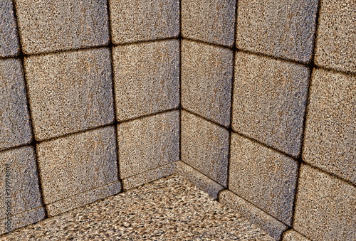 Brown stone chamber