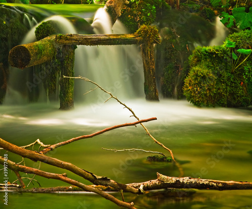 Nice waterfall in the forest