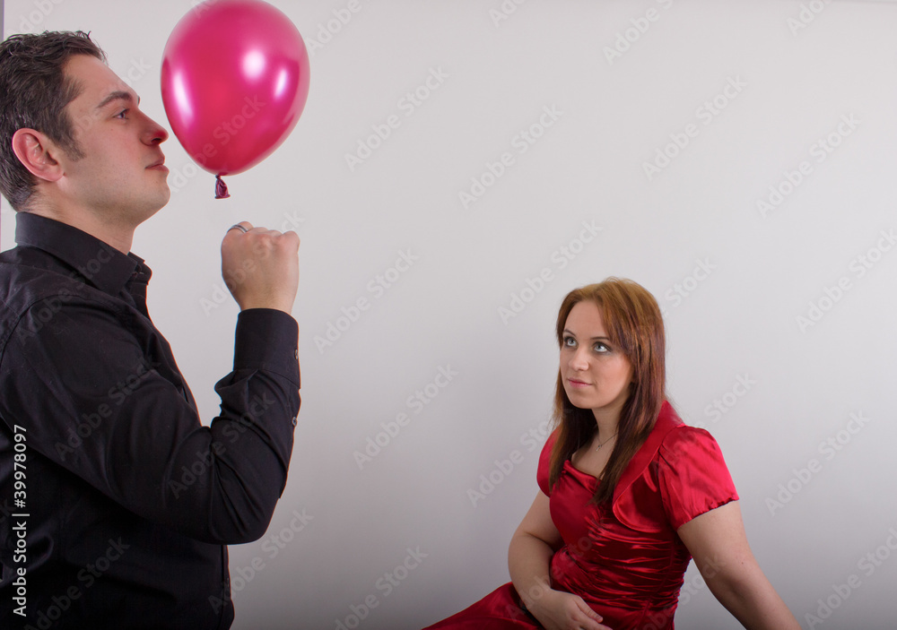 auf gepusteter Ballon auf gepusteter Ballon