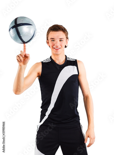 Boy with soccer ball © Max Topchii