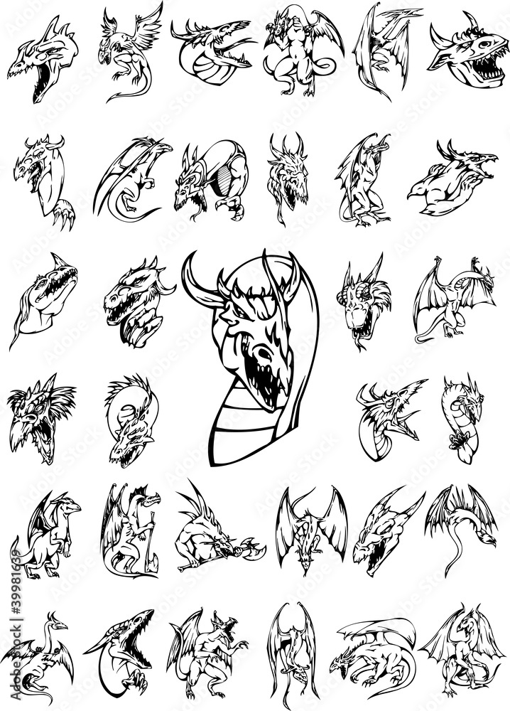 Dragon silhouettes vol 1