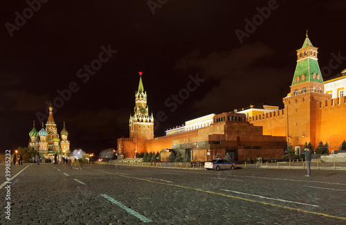 Red Square in night. Moscow, Russia