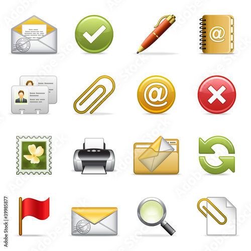 E-mail icons.