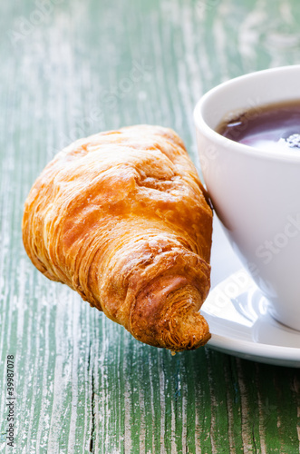 Cofee and croissant