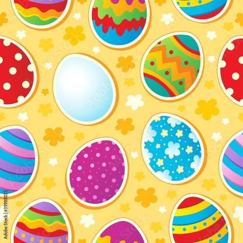 Seamless Easter topic background