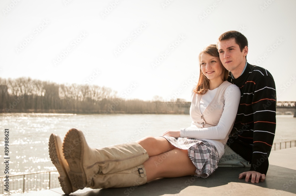 Young couple in love together