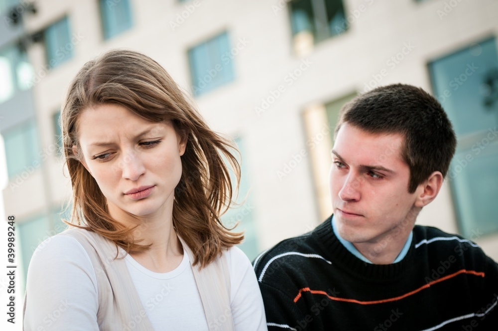 Relationship problem - couple portrait Relationship problem - couple portrait