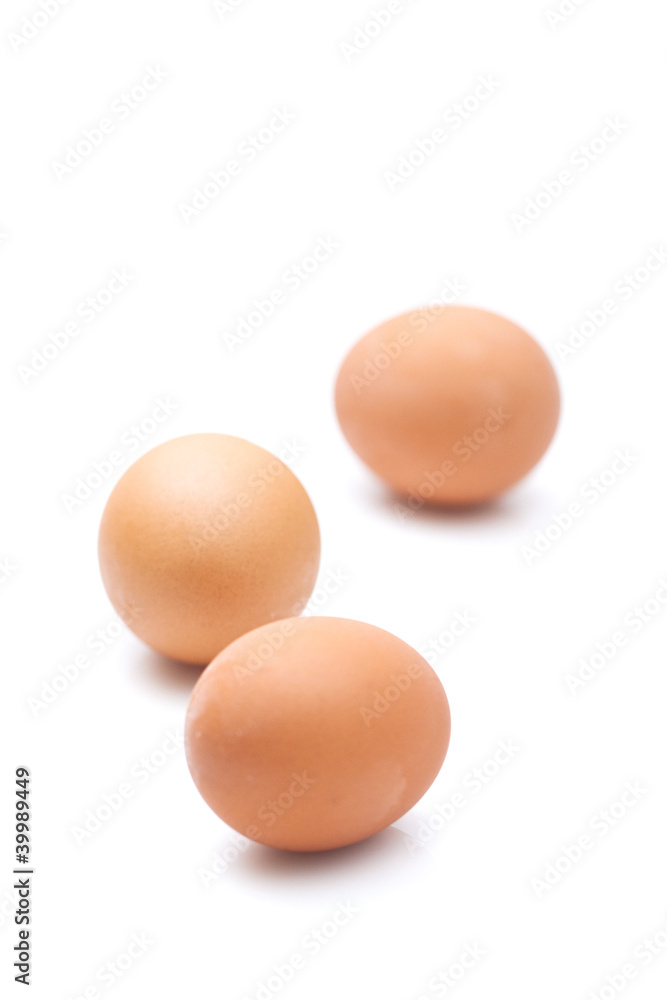 Eggs isolated on white background Eggs isolated on white background