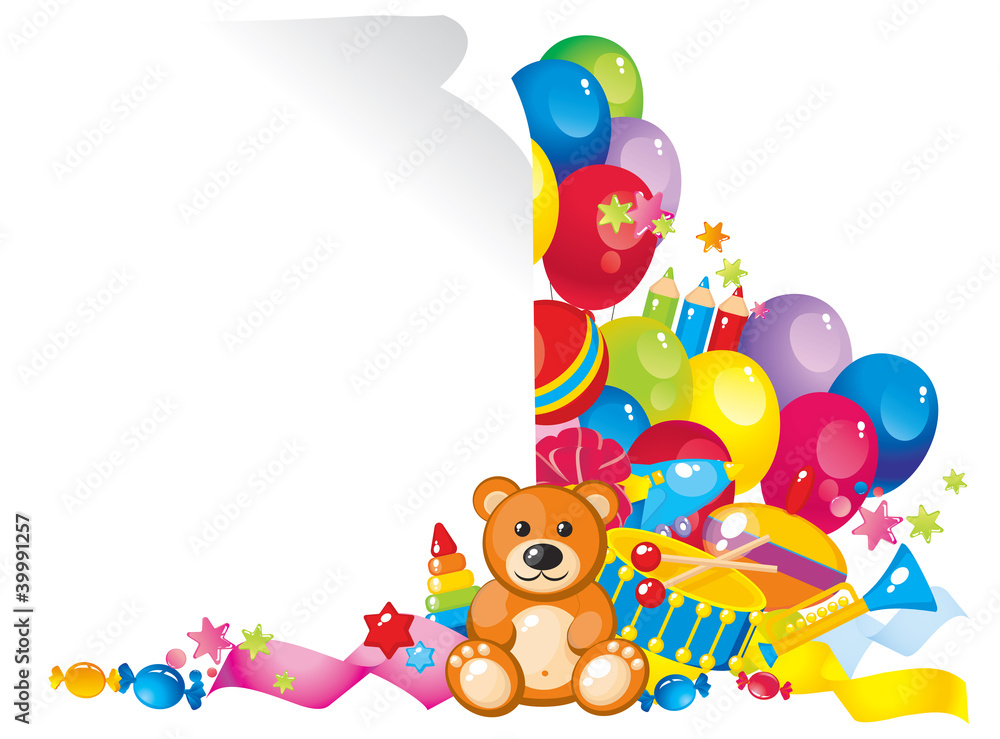 Fototapeta premium children toys