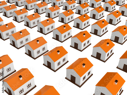 Many small houses