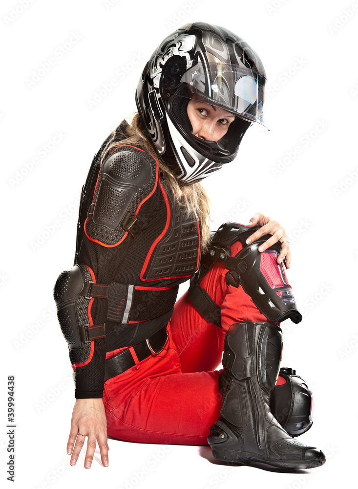 Girl - motorcycle rider