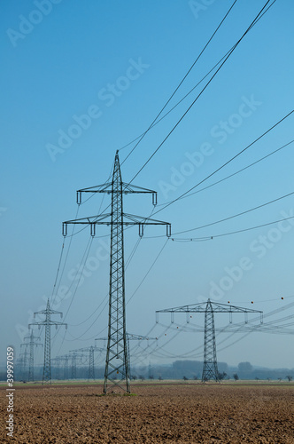 Wallpaper Mural Strommasten in der Morgendämmerung Torontodigital.ca