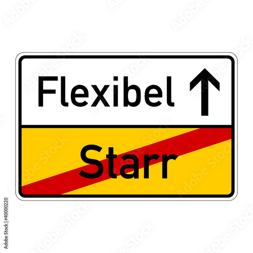 ortsschild starr flexibel I