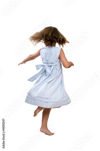 Little girl spinning