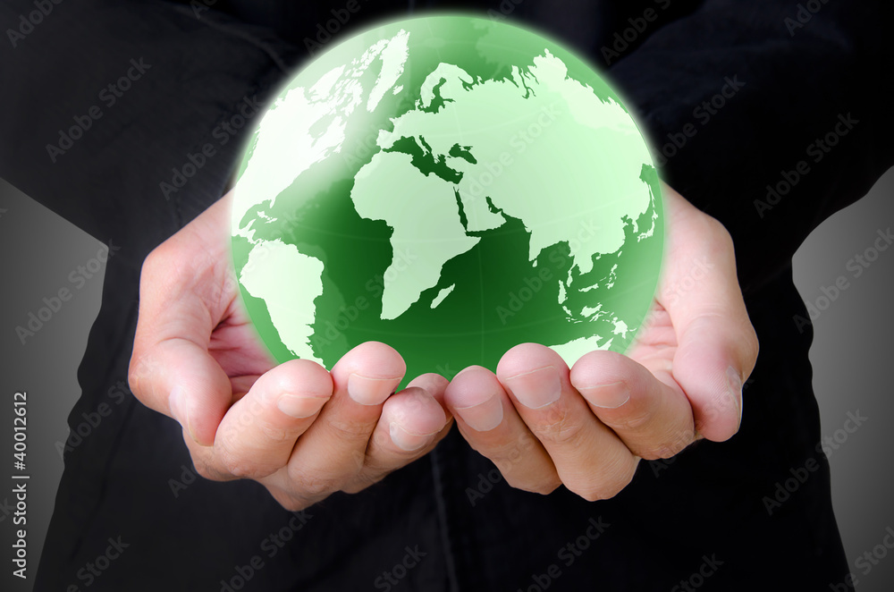 hand holding the earth globe hand holding the earth globe
