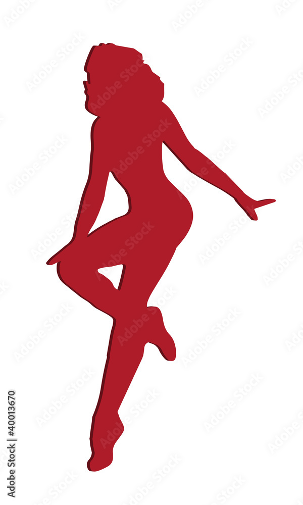 Naked Women Vector Silhouette Stock Vector Adobe Stock