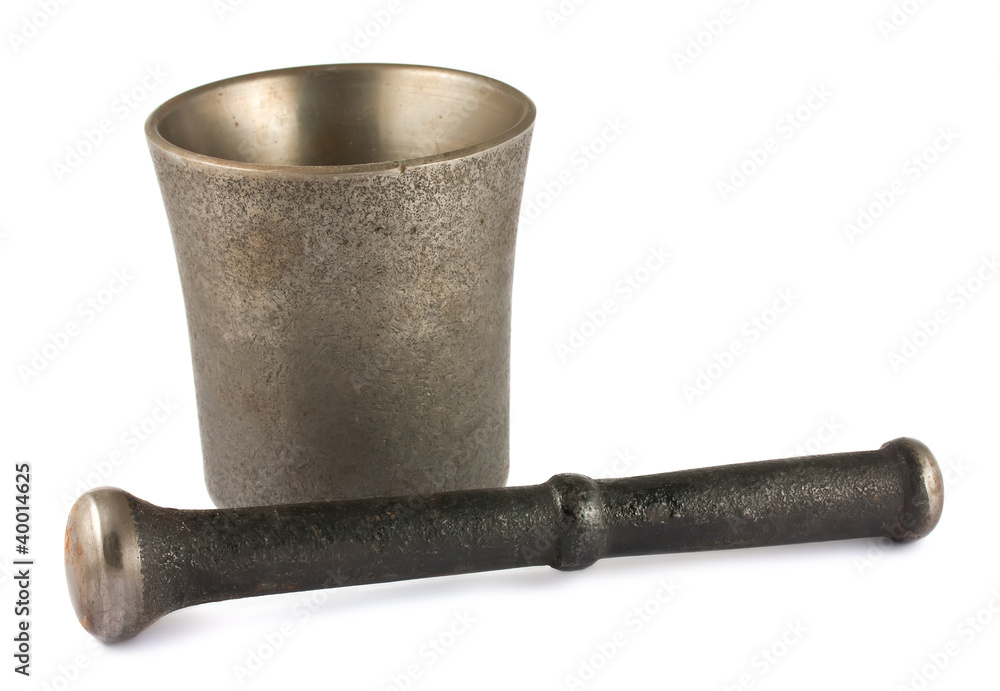 Vintage mortar with pestle