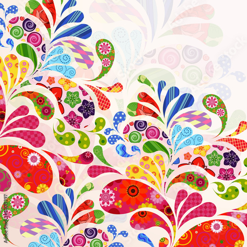 Abstract ornamental floral background.