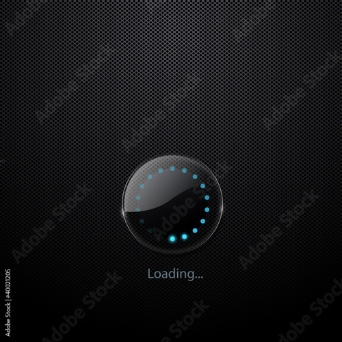 glass vector preloader