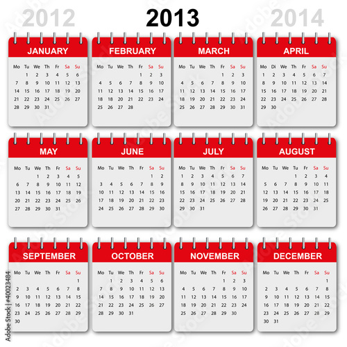 Calendar 2013 english
