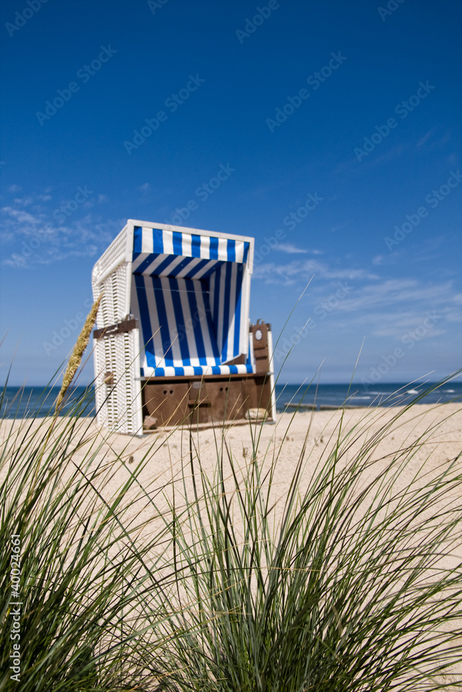 Nordsee Strandkorb Stock Photo | Adobe Stock