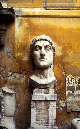 Italy. Roma Statua di Costantino in Campidoglio photo