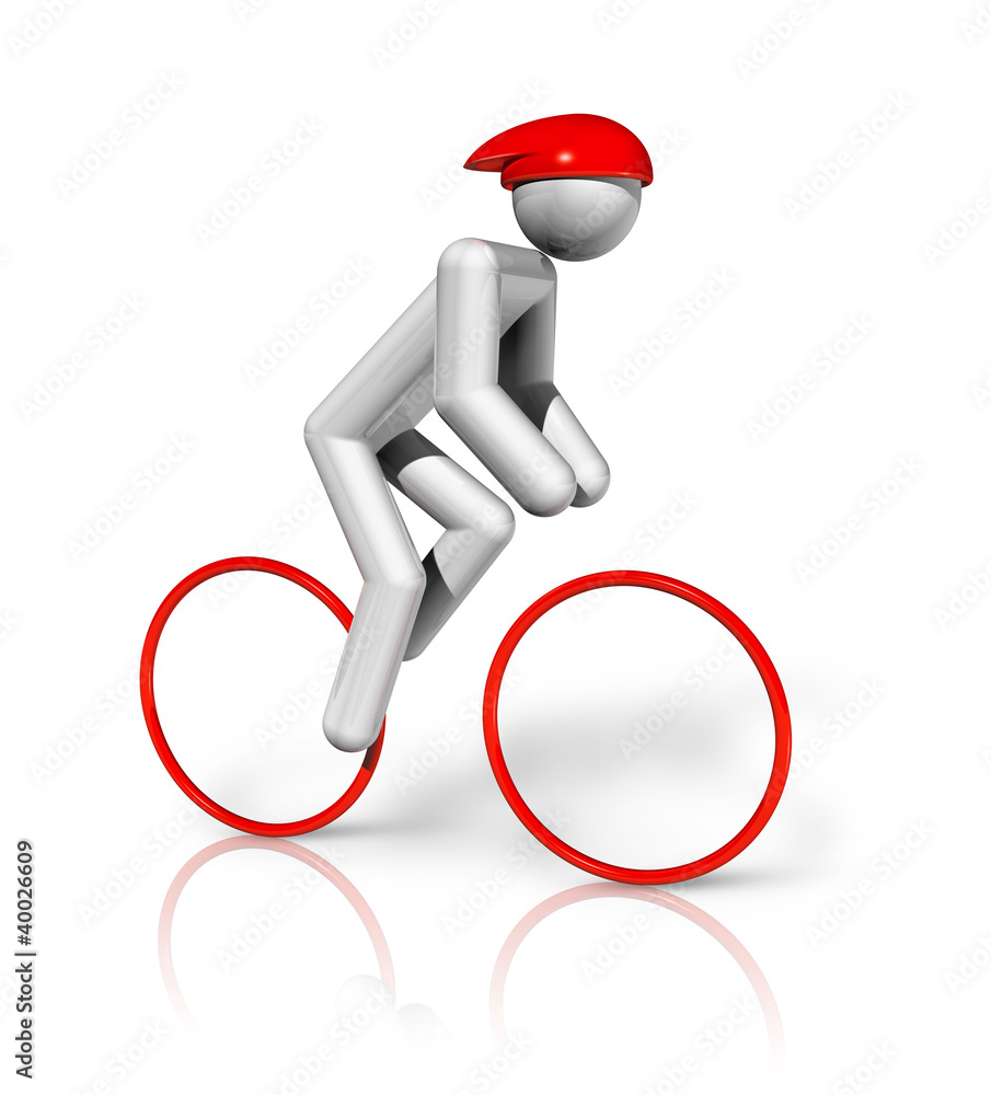Cycling Road 3D symbol